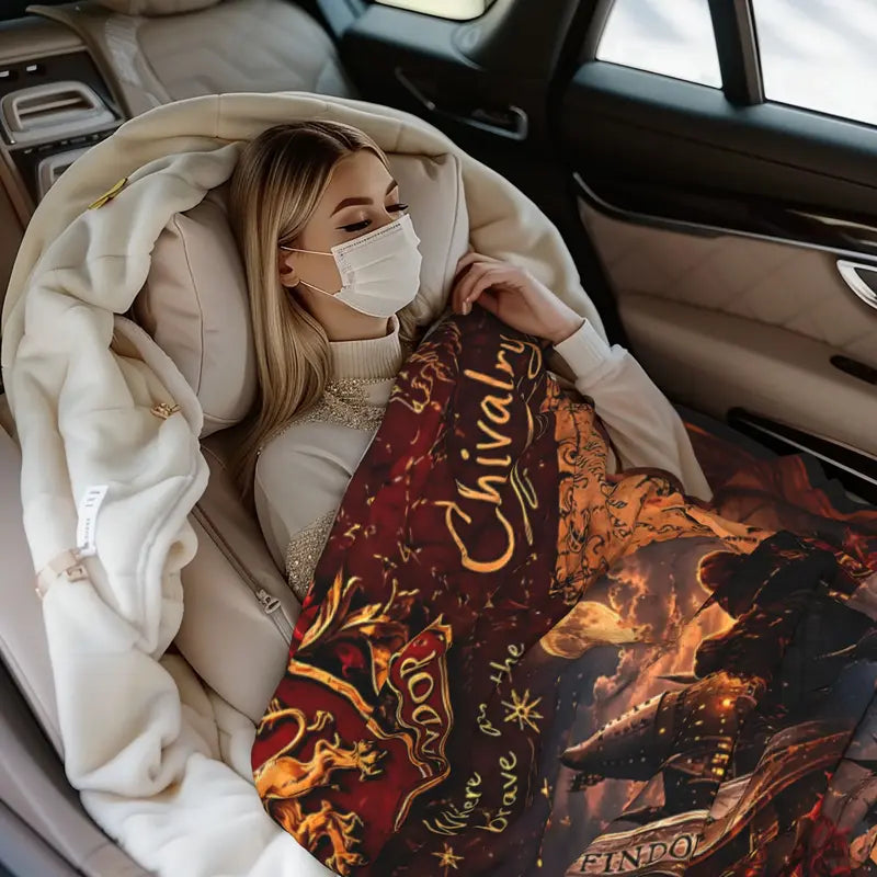 Harry Potter Gryffindor Lion Crest Wizard Castle  Blanket, Vintage Magic Hogwarts Castle Marauder's Map Sword Print Soft Blanket, Lightweight Couch Bed Blanket, Fantasy Wizard Movie Fan Home Decor Gift