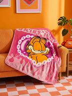 THE POWERPUFF GIRLS X Joivida 1pc Blossom Bubbles Buttercup Pattern Thick Purple Floral Printed Flannel Blanket, Soft Warm Anti-Shedding, Cute Pajama Style, Multiple Sizes, Y2K 230gsm, Great For Sofa, Bed, Napping, A Cozy Gift
