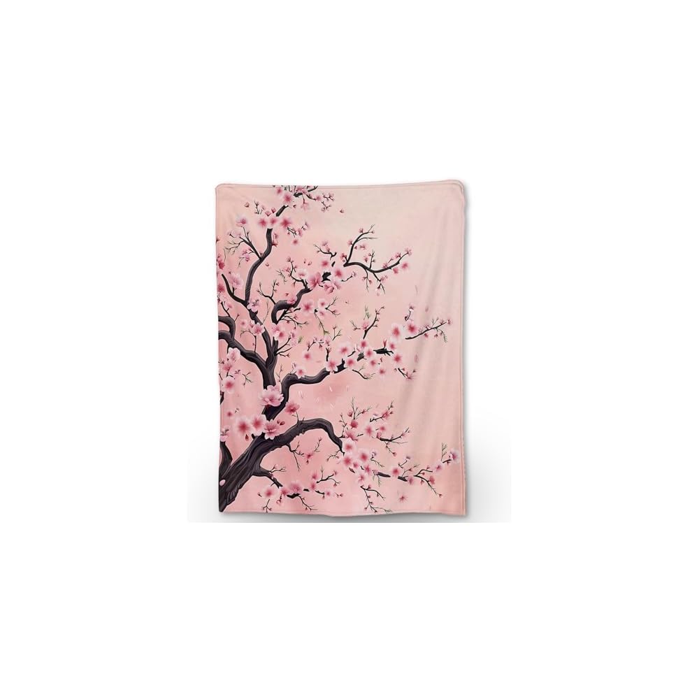 Whimsical Bird Print Blanket - Soft, Cozy, and Lightweight Flannel Throw Blanket - Perfect for Couch, Bed, Travel, and Outdoor Use - Fuzzy, Home Decor Accent 60"x50"