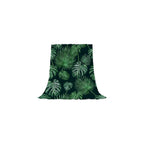 Tropical Throw Blanket 50x60 Green Plant Leaf Blanket Throw Blanket for Couch Sofa Bed Soft Cozy Lightweight Fuzzy Plush Fleece Blankets Spring Summer Decorative Gift Blanket 50 by 60
