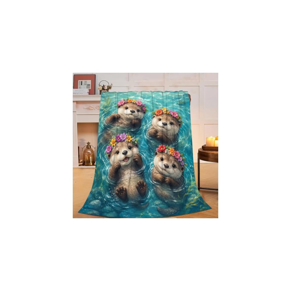 Penguin Blanket Cute Antarctica Penguins Throw Blanket Soft Warm Cozy Fleece Fuzzy Plush Winter Animal Flannel Blankets Gifts for Girls Women Boys Kids Adults 40"X50"