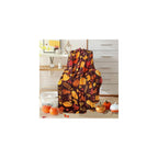 50"x60" Fall Pumpkin Maple Leaf Throw Blanket, Red Brown Soft Flannel Fleece Blanket, Warm Cozy Thanksgiving Harvest Decorative Blanket for Sofa Couch Chair, Fall Home Gift for Family Friends