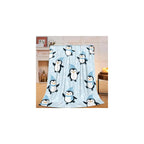 Penguin Blanket Cute Antarctica Penguins Throw Blanket Soft Warm Cozy Fleece Fuzzy Plush Winter Animal Flannel Blankets Gifts for Girls Women Boys Kids Adults 40"X50"