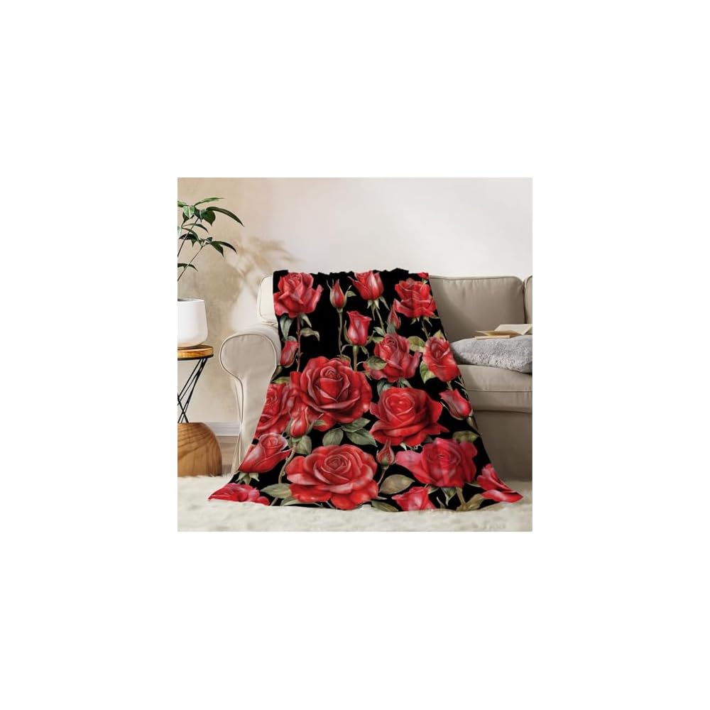Tropical Throw Blanket 50x60 Green Plant Leaf Blanket Throw Blanket for Couch Sofa Bed Soft Cozy Lightweight Fuzzy Plush Fleece Blankets Spring Summer Decorative Gift Blanket 50 by 60