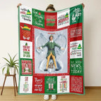National Lampoon's Christmas Vacation Premium Fleece Mink Sherpa Blanket - Griswold Family, Clark Griswold Themed, Wrinkle Resistant, Super Soft Home Room Decor, Thanksgiving Gift for Child, Sizes 30x40in,40x50in,50x60in,60x80in (Baby Option)