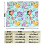 Dora The Explorer Cartoon Flannel Blanket, Soft lightweight travel blankets, cooling blankets, bedding, bed accessories, Airplane Home Throw Bedspread Birthday Gift For Kids Fans