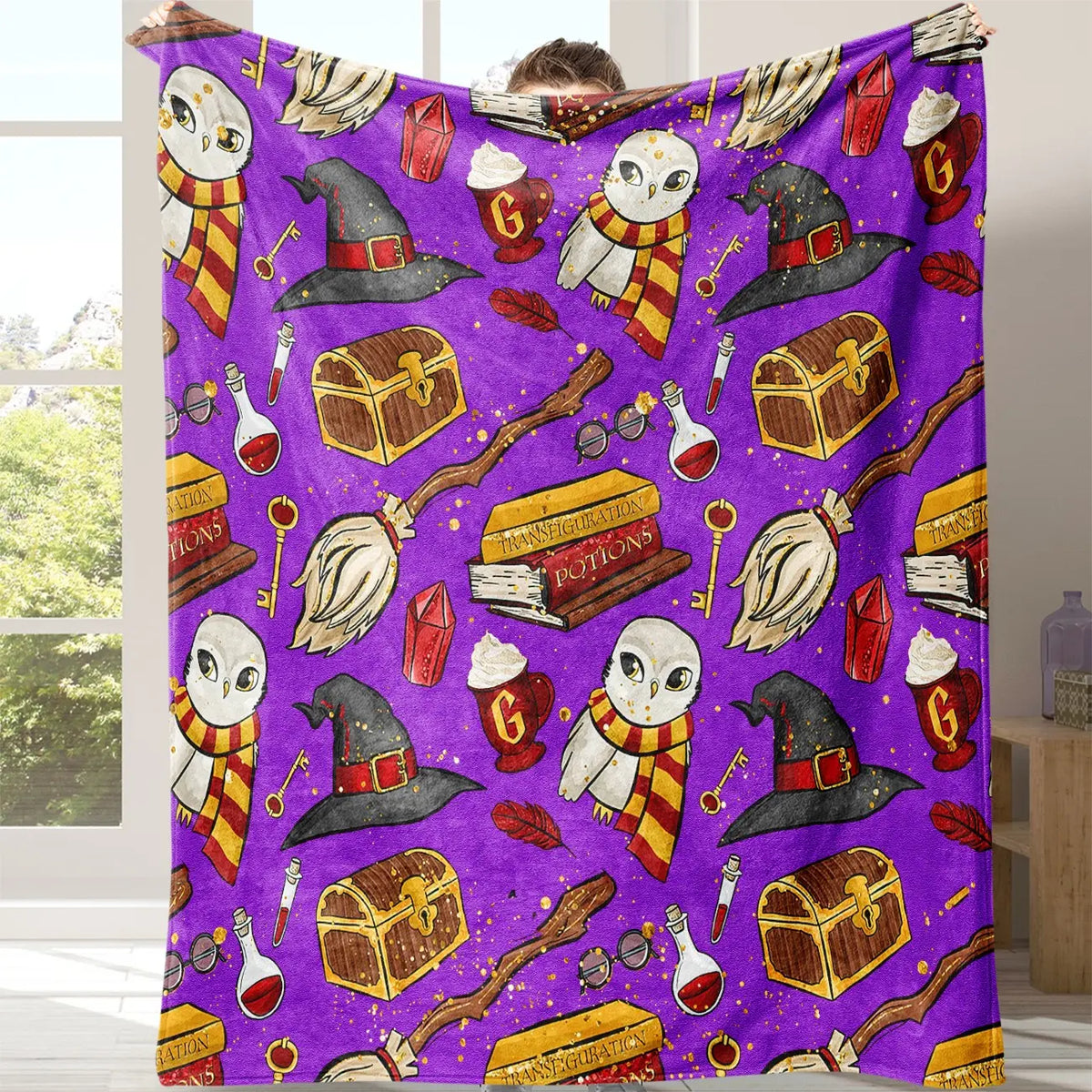 Cartoon Pattern Blanket, Soft Cozy Throw Blanket with Storage Bag, Air-conditioned Room Blanket for Bed, Air Conditioner Blanket, Halloween Decor Warm Napping Blanket for Home & Office, Valentine's Day Gift #GLOBAL PICKS